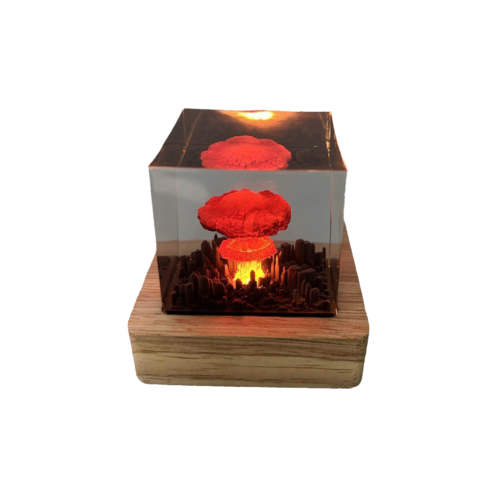 Explosion Bomb resin lamp