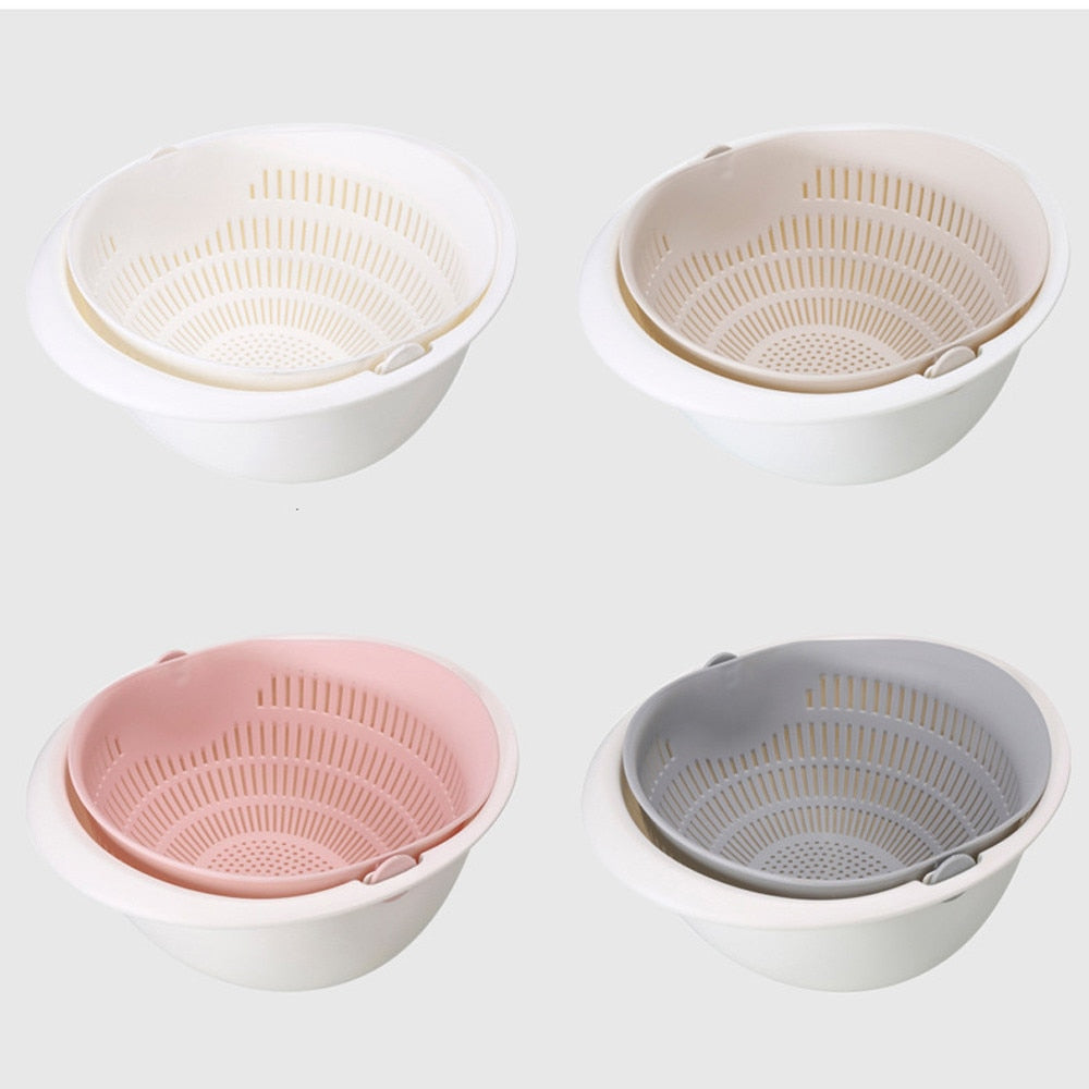 Double Drain Basket Bowl