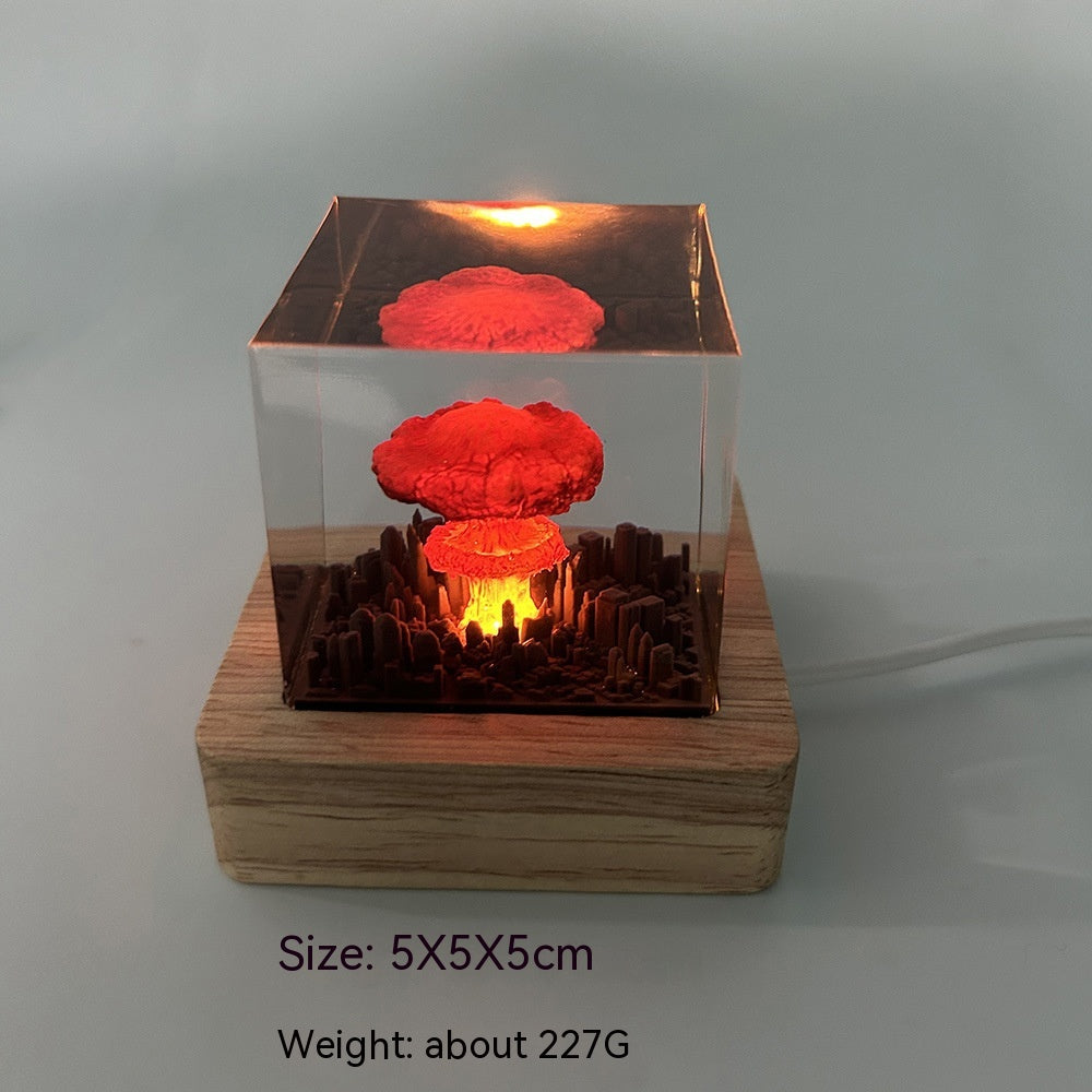 Explosion Bomb resin lamp