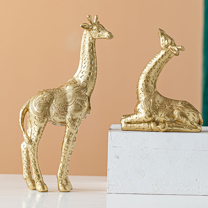 Giraffe Shape Resin Craft Ornament
