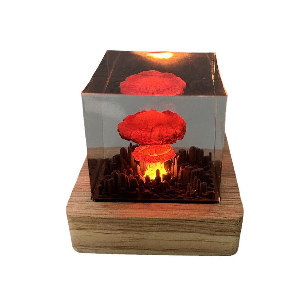 Explosion Bomb resin lamp